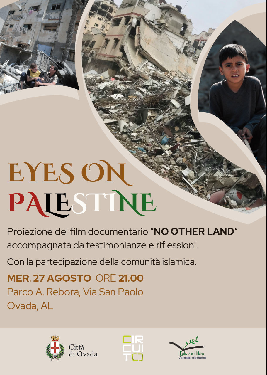Eyes on Palestine" promosso dall'Assessorato alle Politiche Giovanili