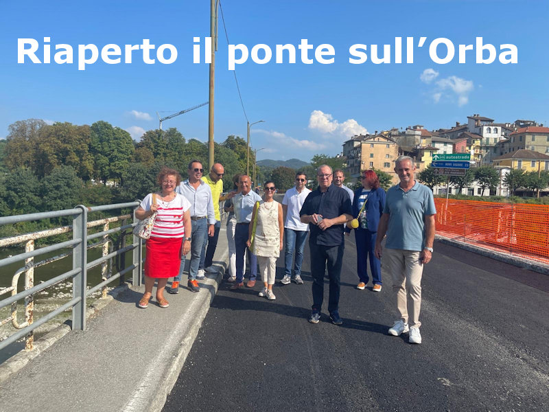 E’ stato riaperto, nel pomeriggio di oggi, 7 agosto 2025, il ponte sull’Orba