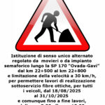 Ovada, Gavi info viabilità dal 18/08/2025 al 31/10/2025